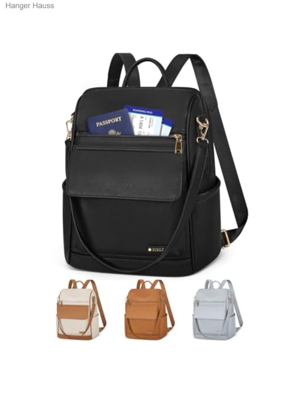 Anti-Theft Leather Mini Backpack Purse Convertible Travel Handbag